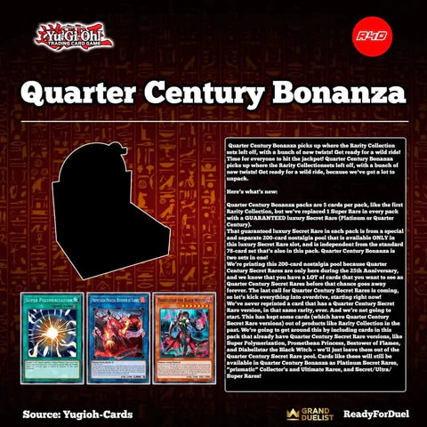 YGO QUARTER CENTURY BONANZA BOOSTER [1st Edition]