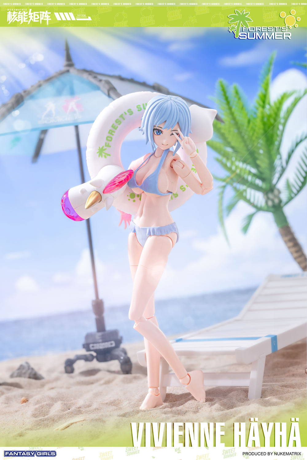 Forest's Summer FANTASY GIRLS Vivienne Hayha Plastic Model Kit (1/10.5) - Trinity Hobby
