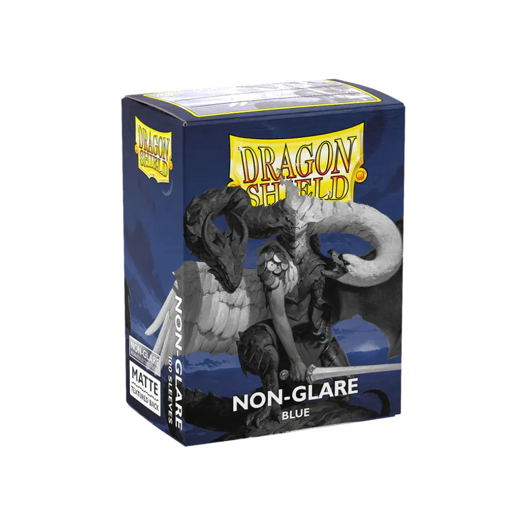 DRAGON SHIELD MATTE NON-GLARE BLUE 100ct - Trinity Hobby