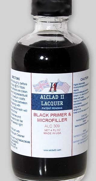 ALCLAD II LACQUER 120ML Black Primer & Microfiller