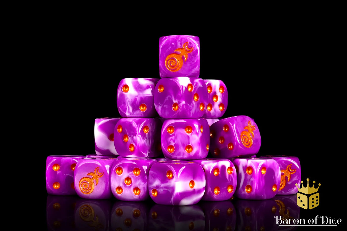 [Pre-Order] Baron of Dice - (ROUND EDGE) Gluttony - Gold [25 CT] - Trinity Hobby