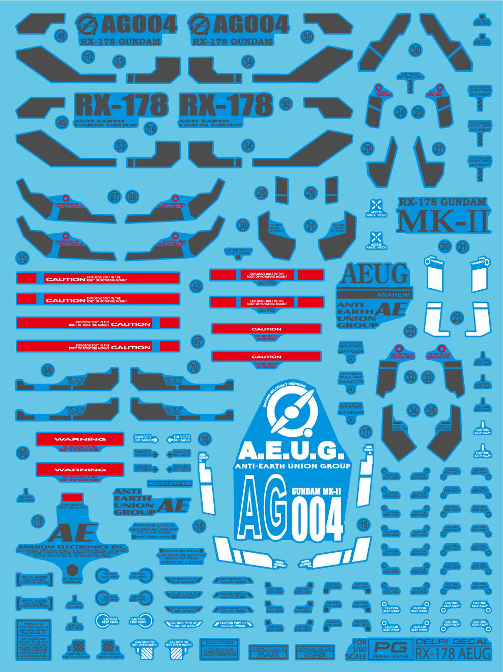 Delpi Decals PG Mk-II AEUG WATER DECAL - Trinity Hobby