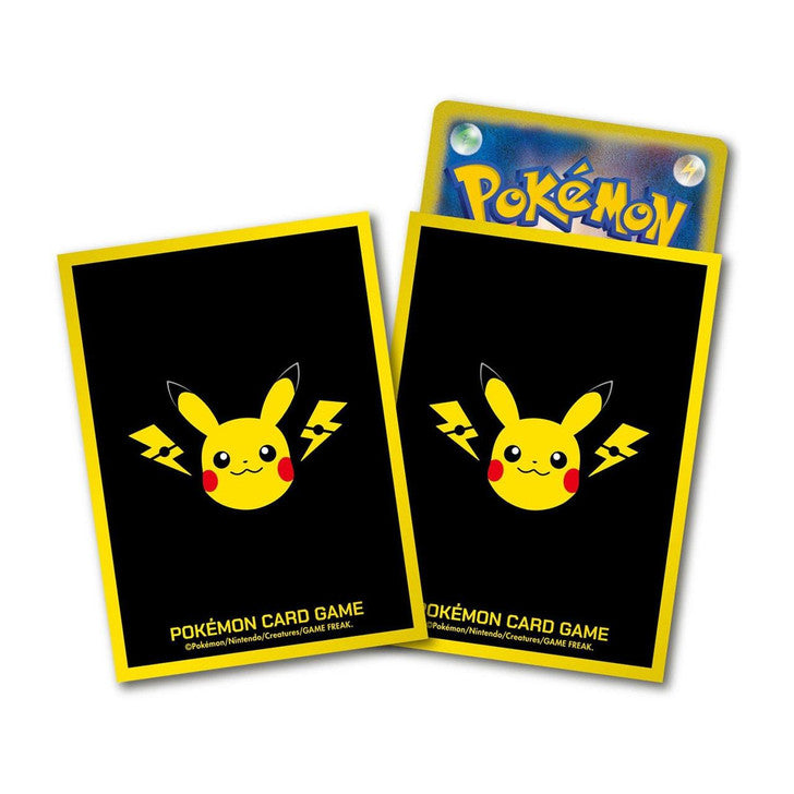Card Sleeves - Pikachu And Thunder (64-Pack) (Pokemon Center Japan Exclusive) - Trinity Hobby