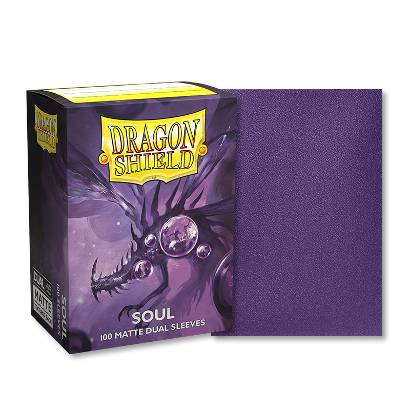 DRAGON SHIELD SLEEVES DUAL MATTE SOUL 100CT - Trinity Hobby