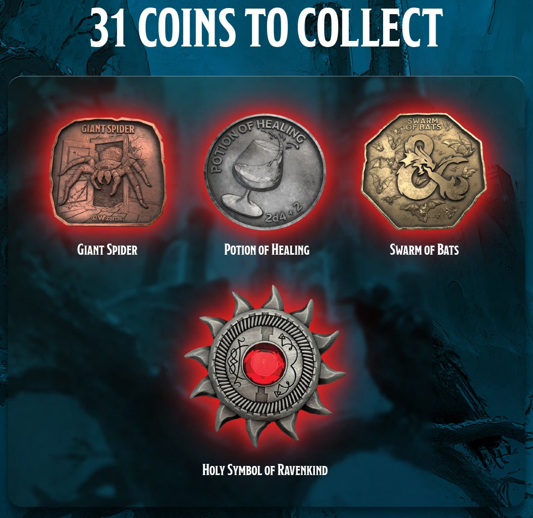 DND RAVENLOFT: CASTLE RAVENLOFT TREASURE PACKS (1 Random Piece) - Trinity Hobby