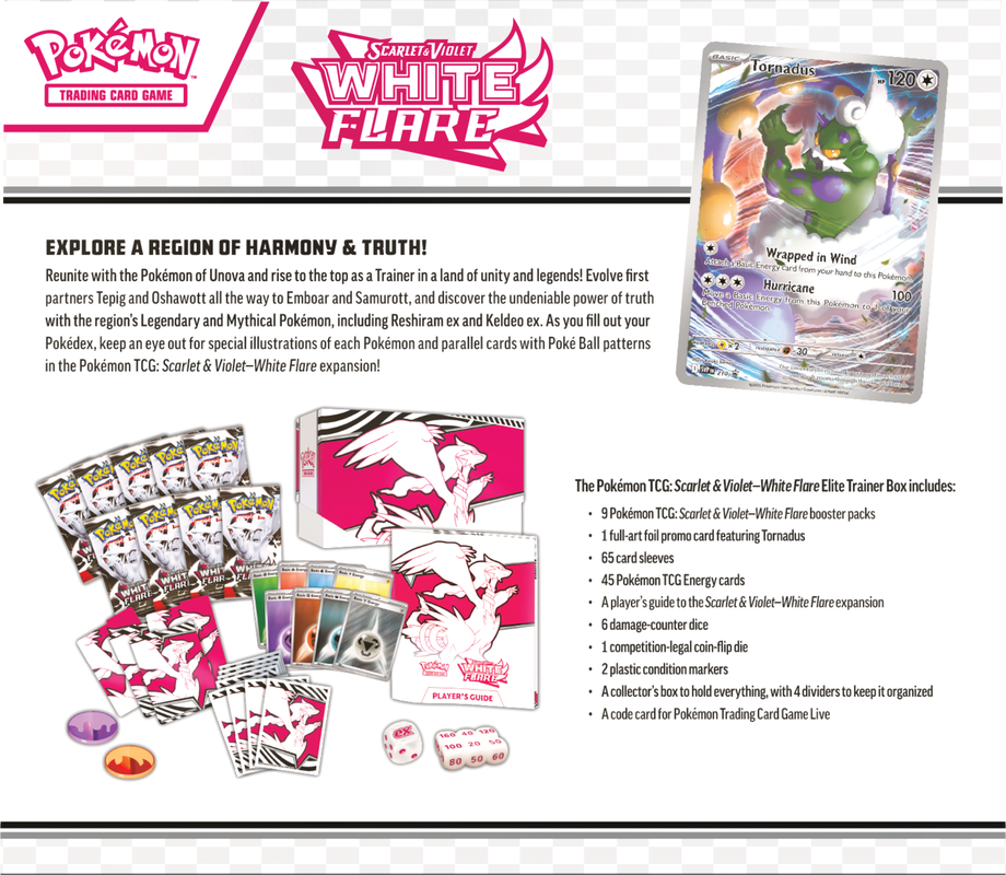 POKEMON ZSV105 White Flare ELITE TRAINER BOX (Limit 1) - Trinity Hobby