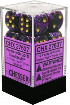 VORTEX 12D6 PURPLE/GOLD 16MM - Trinity Hobby