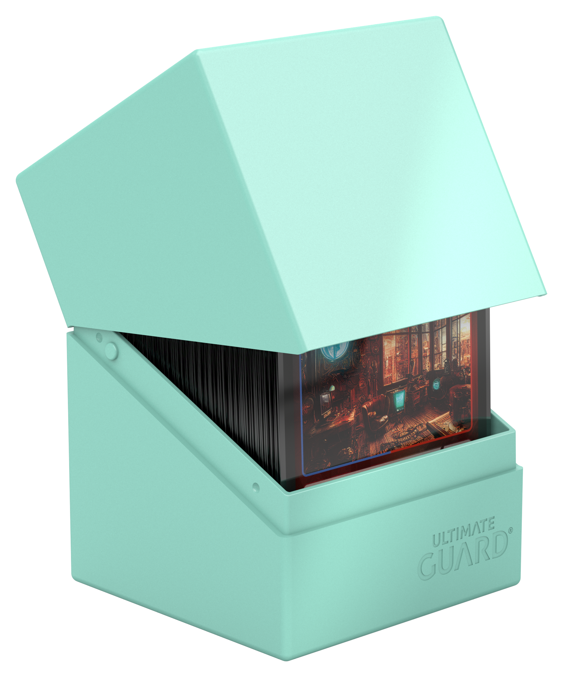 UG DECK CASE BOULDER 100+ PASTEL SOLID  MINT GREEN - Trinity Hobby