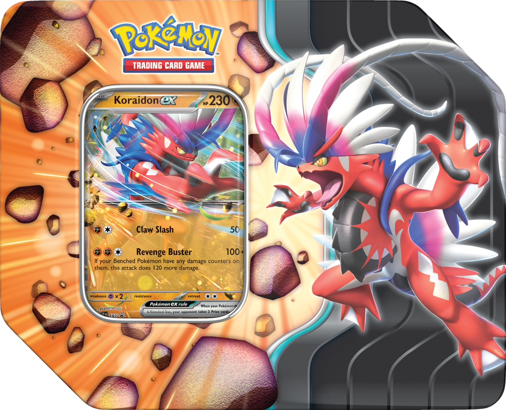 SLASHING LEGENDS TIN - Koraidon EX - Trinity Hobby