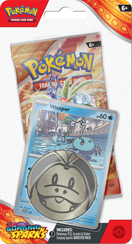 [Pre-Order] POKEMON SV8 SURGING SPARKS CHECKLANE BLISTER (Wooper) (ETA 2024-11-08) (Copy)