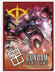 GUNDAM CG OFFICIAL DECK Sleeve 01 - Char's Zaku - Trinity Hobby