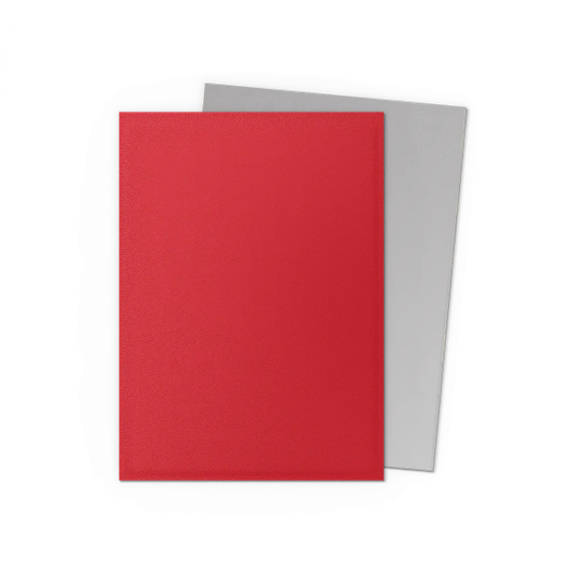 DRAGON SHIELD SLEEVES DUAL MATTE CRIMSON AND SILVER 100CT - Trinity Hobby