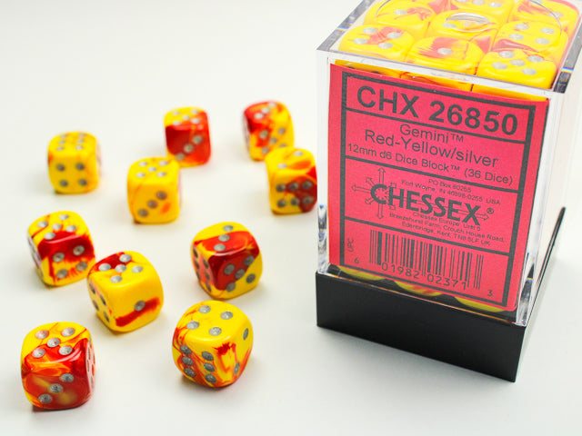 GEMINI 36D6 Red-Yellow/ Silver 12mm - Trinity Hobby