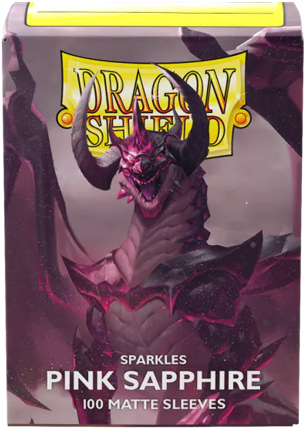 DRAGON SHIELD SLEEVES MATTE PINK  SAPPHIRE 100CT - Trinity Hobby