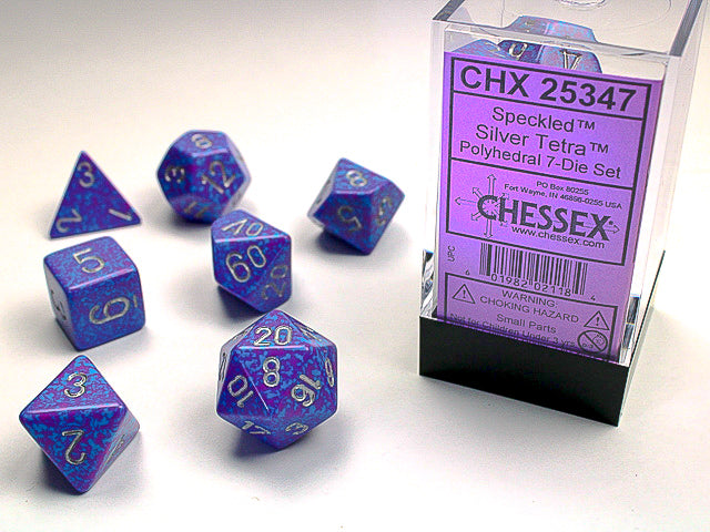 SPECKLED 7-DIE SET SILVER TETRA