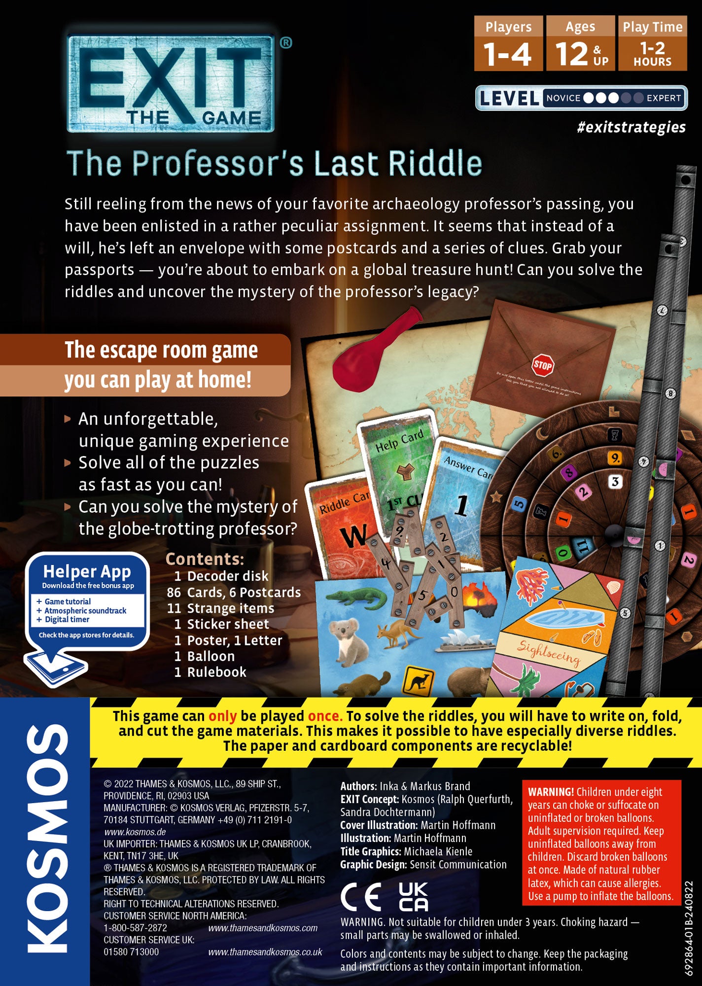 EXIT: The Game - THE PROFESSOR'S LAST RIDDLE