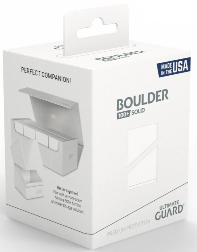 UG DECK CASE BOULDER 100+ SOLID WHITE - Trinity Hobby