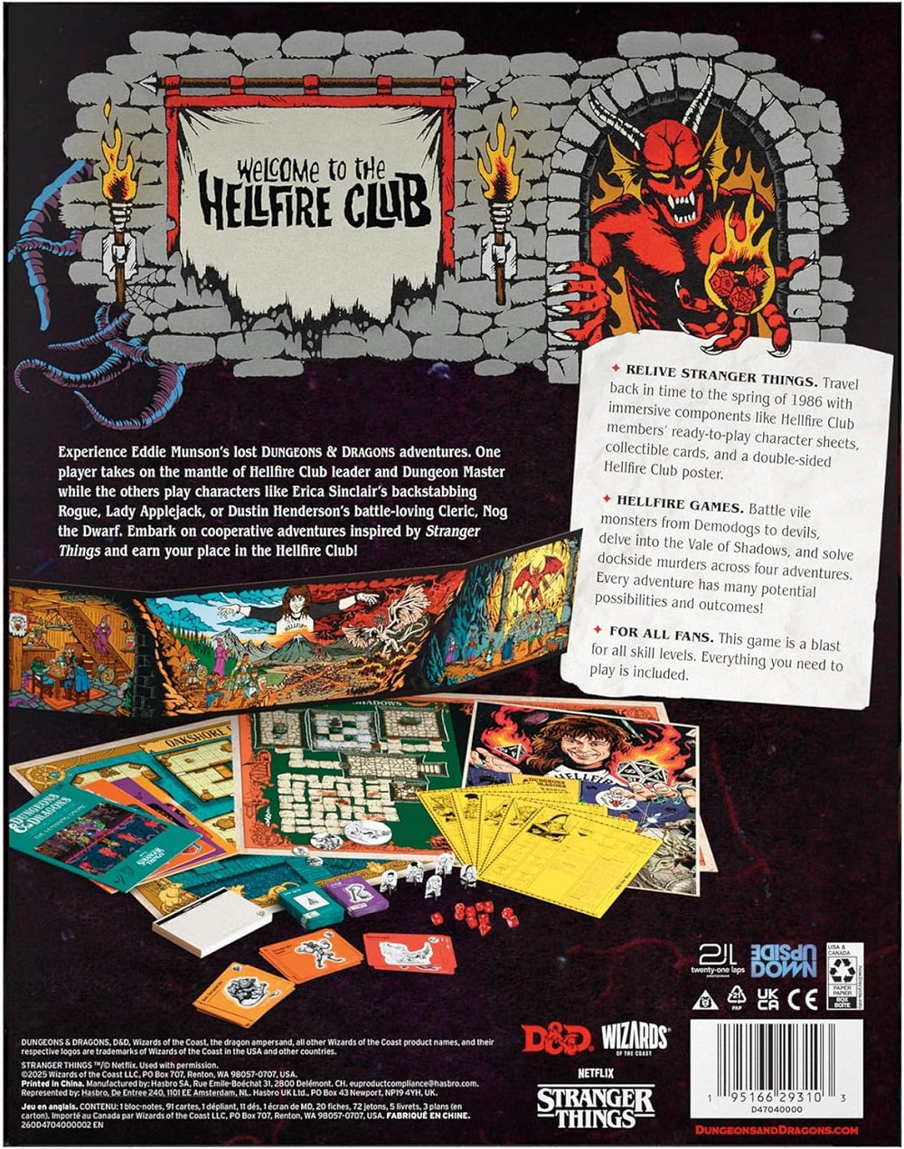 Dungeons & Dragons: Stranger Things: Welcome to the Hellfire Club (EN) - Trinity Hobby