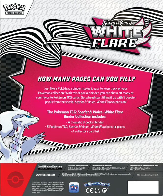 POKEMON RSV105 WHITE FLARE BINDER COLLECTION (LIMIT 1) - Trinity Hobby