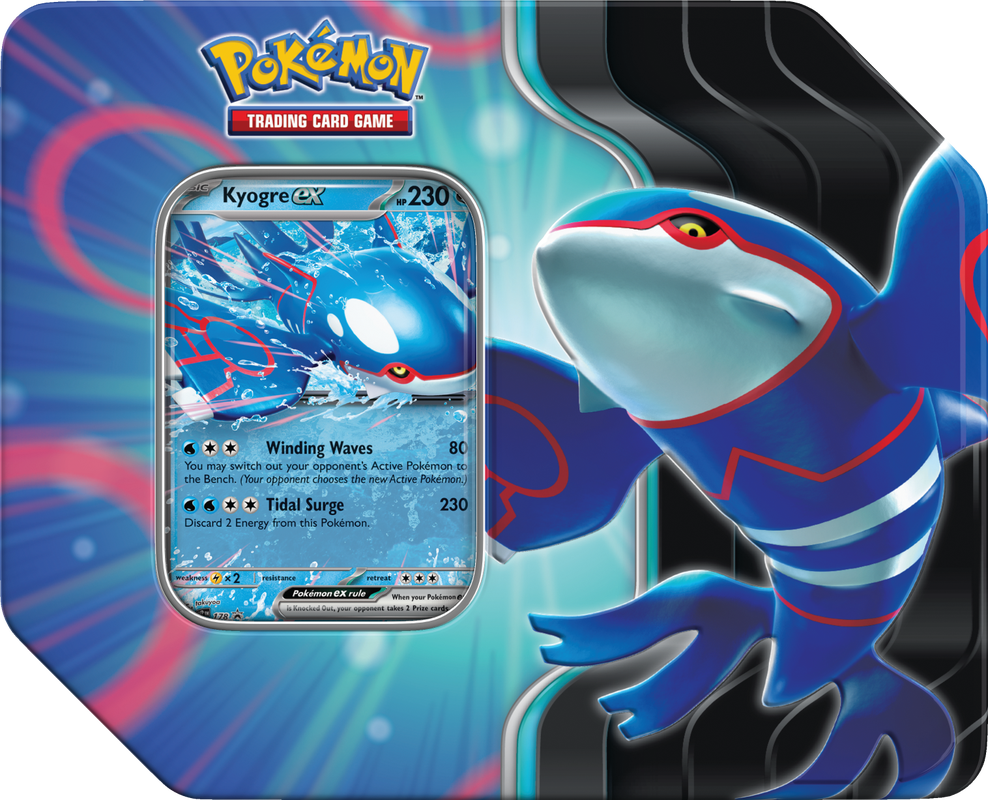 POKEMON AZURE LEGENDS TIN - KYOGRE - Trinity Hobby