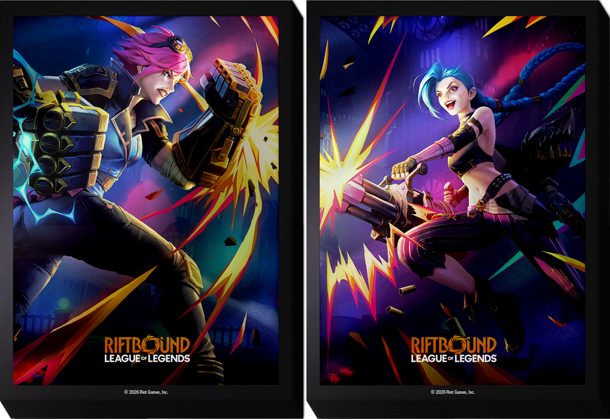 RIFTBOUND LEAGUE OF LEGENDS TCG VENDETTA ART SLEEVES #1 100CT - VI / JINX