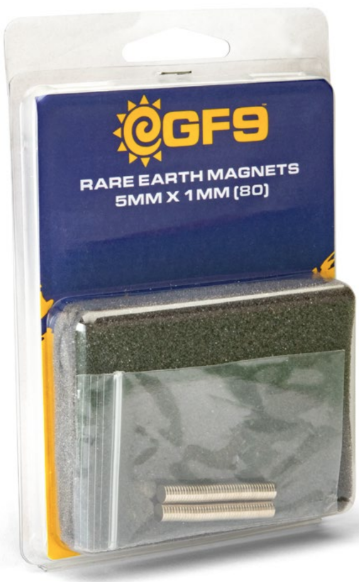 RARE EARTH MAGNETS 5MM X 1MM 80CT - Trinity Hobby