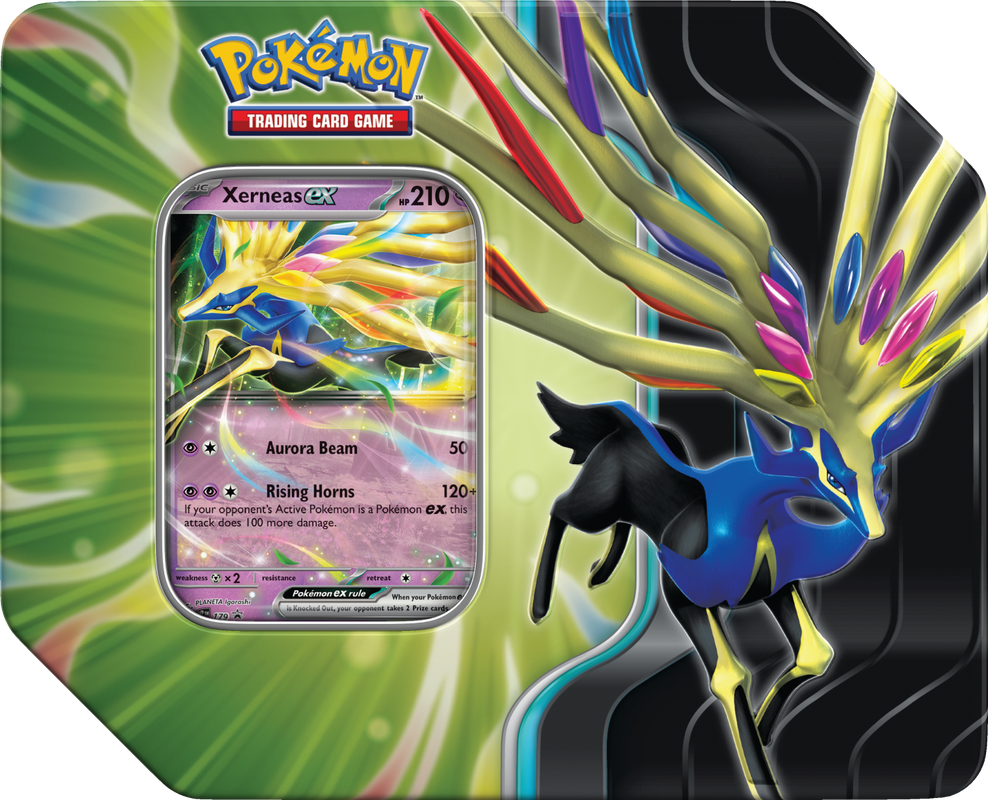 POKEMON AZURE LEGENDS TIN - Xerneas - Trinity Hobby