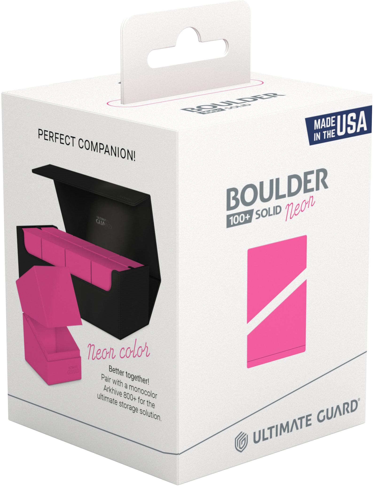 UG DECK CASE BOULDER 100+ NEON PINK - Trinity Hobby