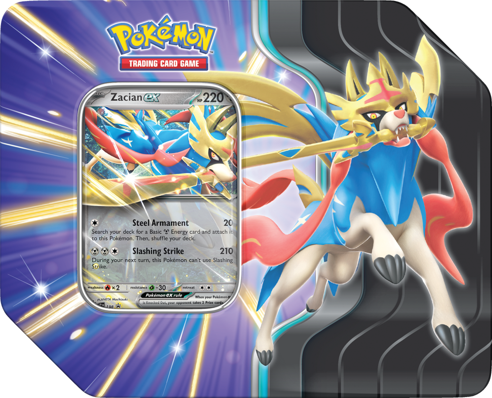 SLASHING LEGENDS TIN - Zacian EX - Trinity Hobby