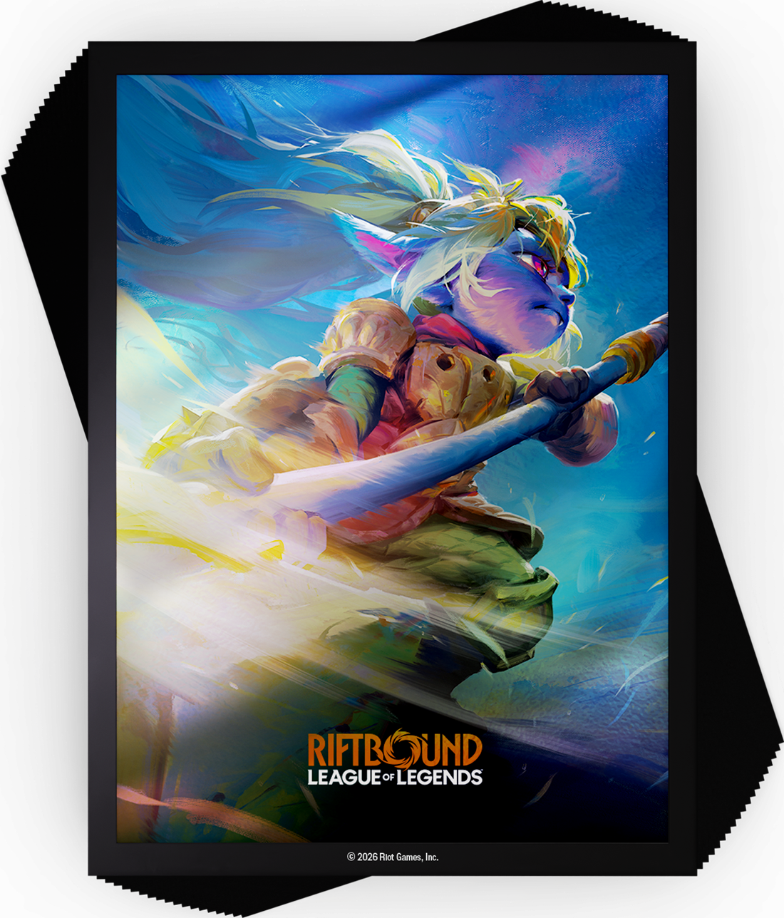 RIFTBOUND LEAGUE OF LEGENDS TCG UNLEASHED ART SLEEVES #4 100CT - Poppy - Trinity Hobby
