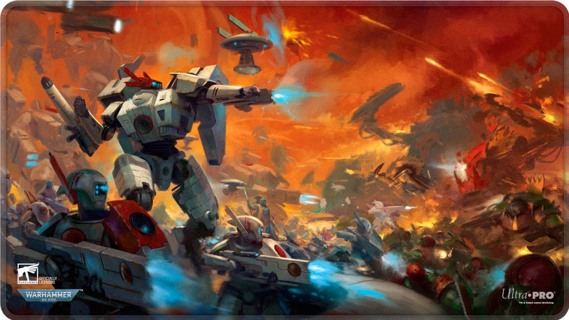 UP PLAYMAT WARHAMMER 40K T'AU EMPIRE  CODEX ALIGNED STITCHED - Trinity Hobby
