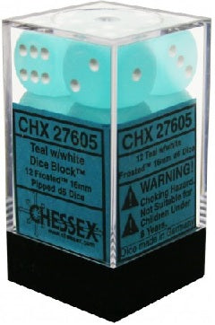 FROSTED 12D6 TEAL/WHITE 16MM - Trinity Hobby