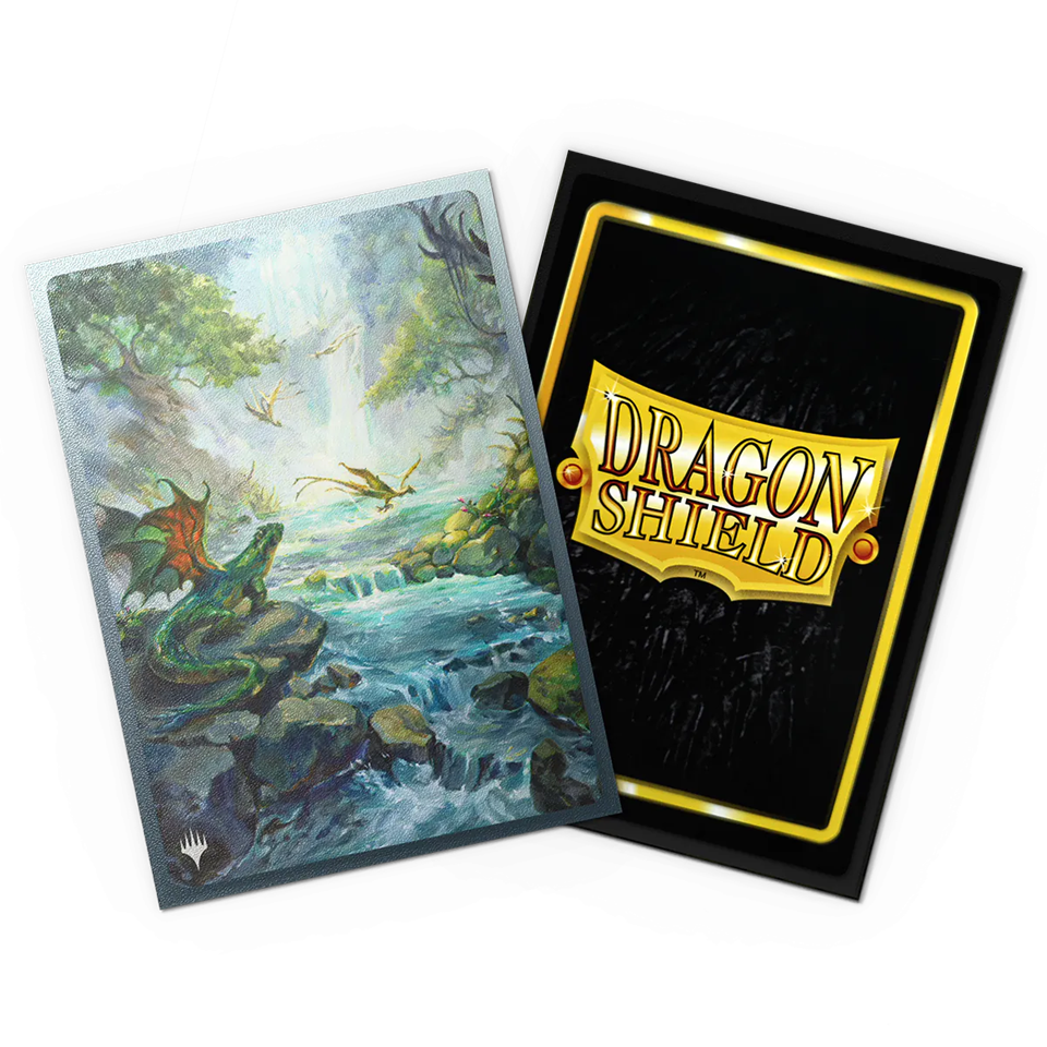 DRAGON SHIELD MAGIC THE GATHERING LANDFALL SERIES MISTY RAINFOREST - Trinity Hobby