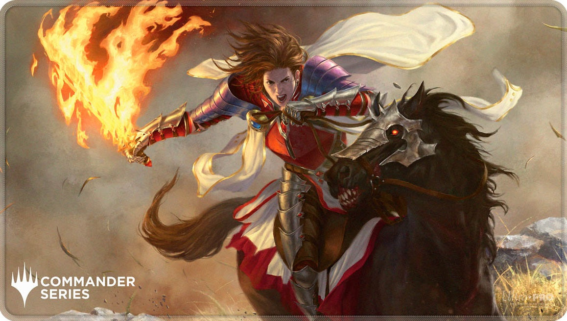 UP PLAYMAT MTG COMMANDER SERIES FAN VOTE 3 SYR GWYN STITCHED - Trinity Hobby