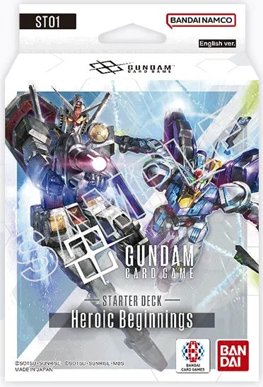 GUNDAM CG ST-01 HEROIC BEGINNINGS STARTER DECK - Trinity Hobby