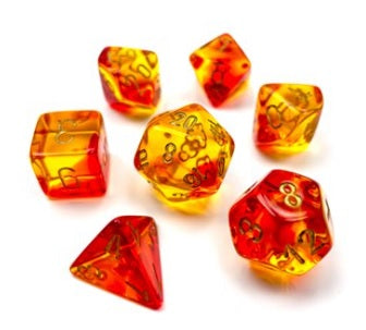 GEMINI 7-DIE SET TRANSLUCENT RED-VIOLET/GOLD - Trinity Hobby