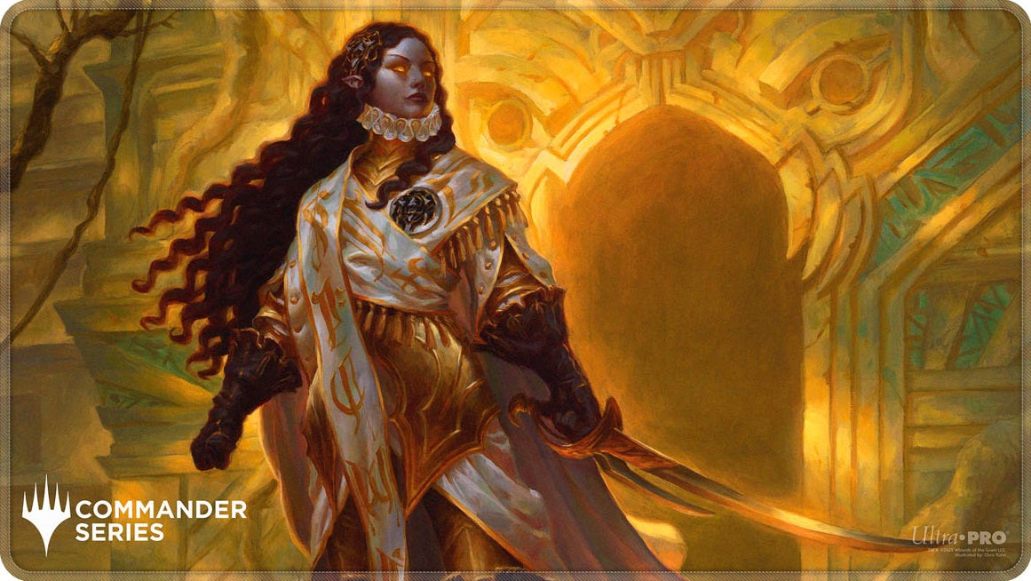 UP PLAYMAT MTG COMMANDER SERIES FAN VOTE 3 ELENDA THE DUSK ROSE STITCHED - Trinity Hobby