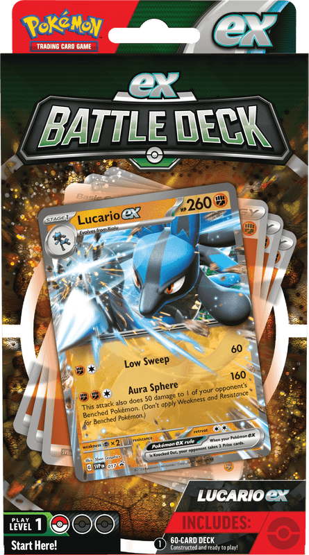 POKEMON BATTLE DECKS LUCARIO EX - Trinity Hobby