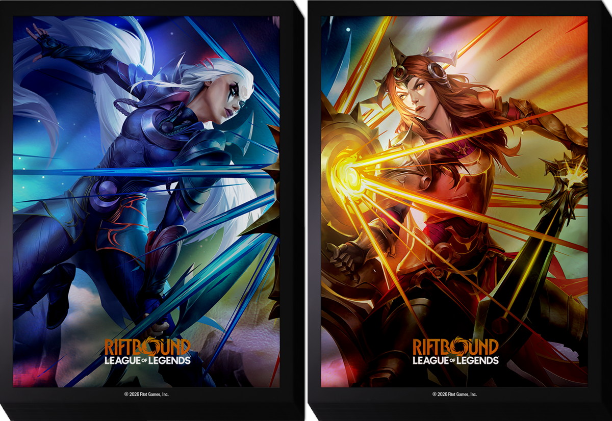 RIFTBOUND LEAGUE OF LEGENDS TCG VENDETTA ART SLEEVES #1 100CT - Diana / Leona