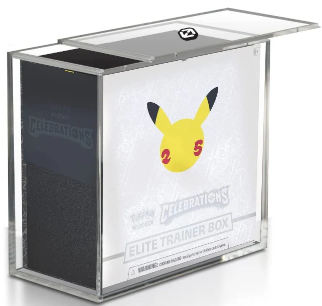 Evo retro ACRYLIC PROTECTOR POKEMON ETB WITH  SLIDING LID ANTI-UV 4.0MM - Trinity Hobby
