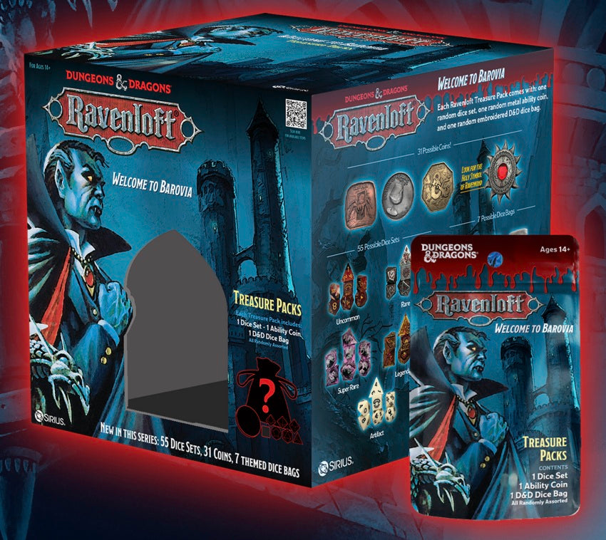 DND RAVENLOFT: CASTLE RAVENLOFT TREASURE PACKS (1 Random Piece) - Trinity Hobby