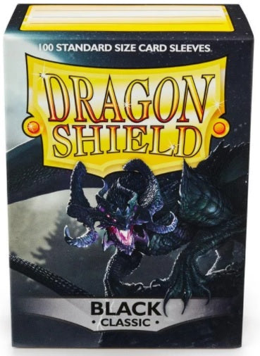 DRAGON SHIELD SLEEVES BLACK 100CT - Trinity Hobby