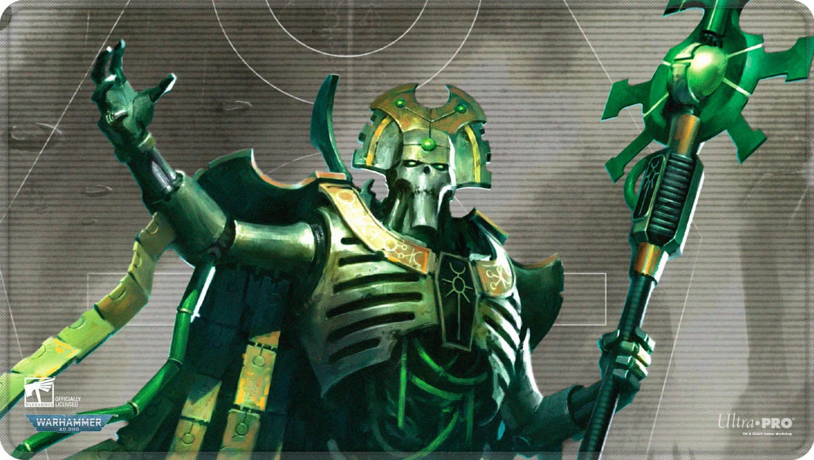 UP PLAYMAT WARHAMMER 40K NECRON CODEX ALIGNED STITCHE