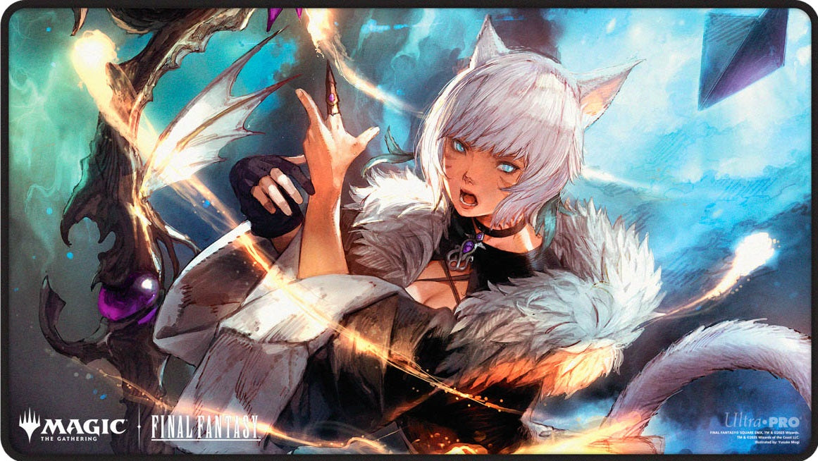 UP PLAYMAT MTG UNIVERSES BEYOND FINAL FANTASY BLACK STITCHED PREMIUM Z - Yshtola