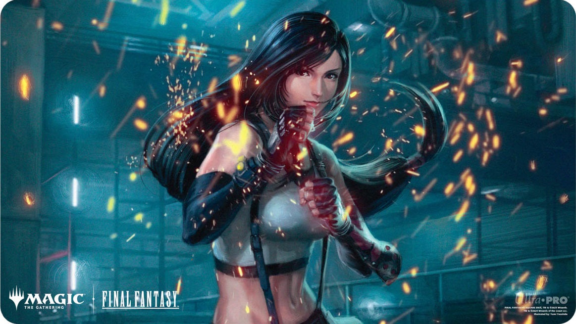 UP PLAYMAT MTG UNIVERSES BEYOND FINAL FANTASY V2 - tifa - Trinity Hobby