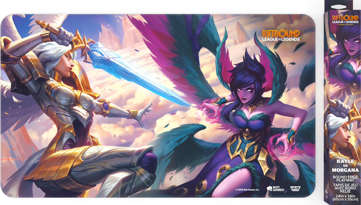 RIFTBOUND LEAGUE OF LEGENDS TCG VENDETTA PLAYMAT - Kayle / Morgana