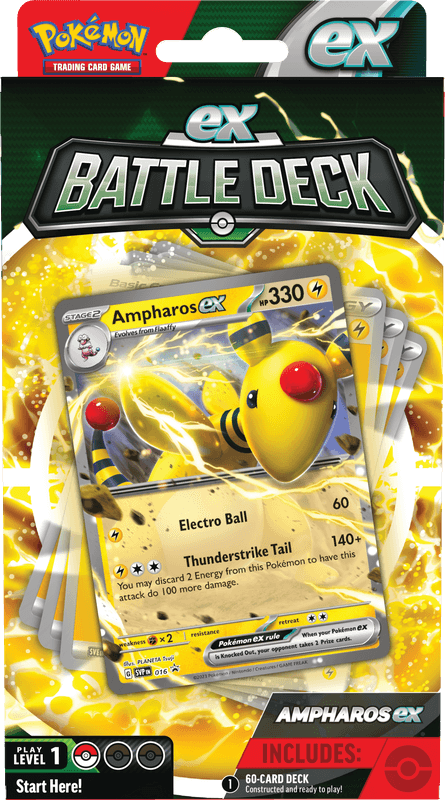 POKEMON BATTLE DECKS AMPHAROS EX - Trinity Hobby