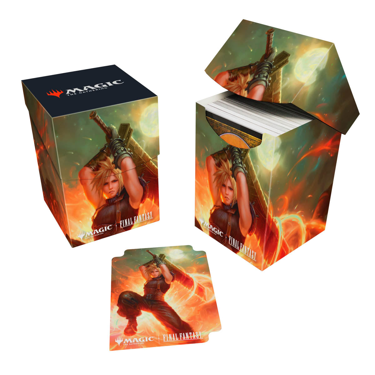 UP D-BOX MTG UNIVERSES BEYOND FINAL FANTASY COMMANDER A 100+ - CLOUD