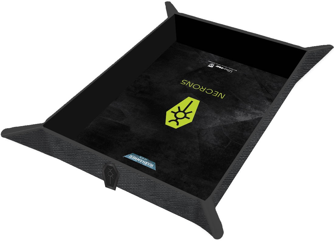 UP DICE FOLDABLE ROLLING TRAY WARHAMMER 40K PREMIUM NECRON CODEX ALIGNED - Trinity Hobby