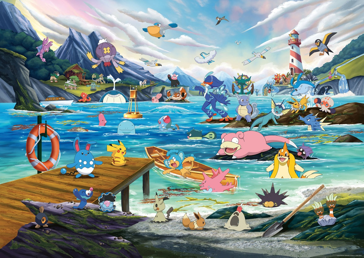 POKEMON BREAKOUT #3 (VAPOREON, MARINE)  1000 PIECE PUZZLE